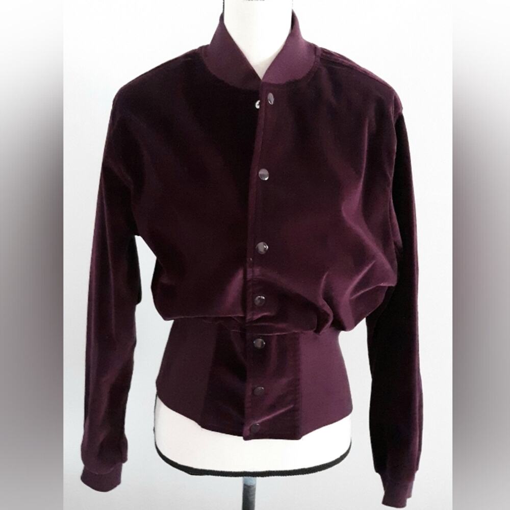 VTG Suzanne Somers Velour Bomber Jacket